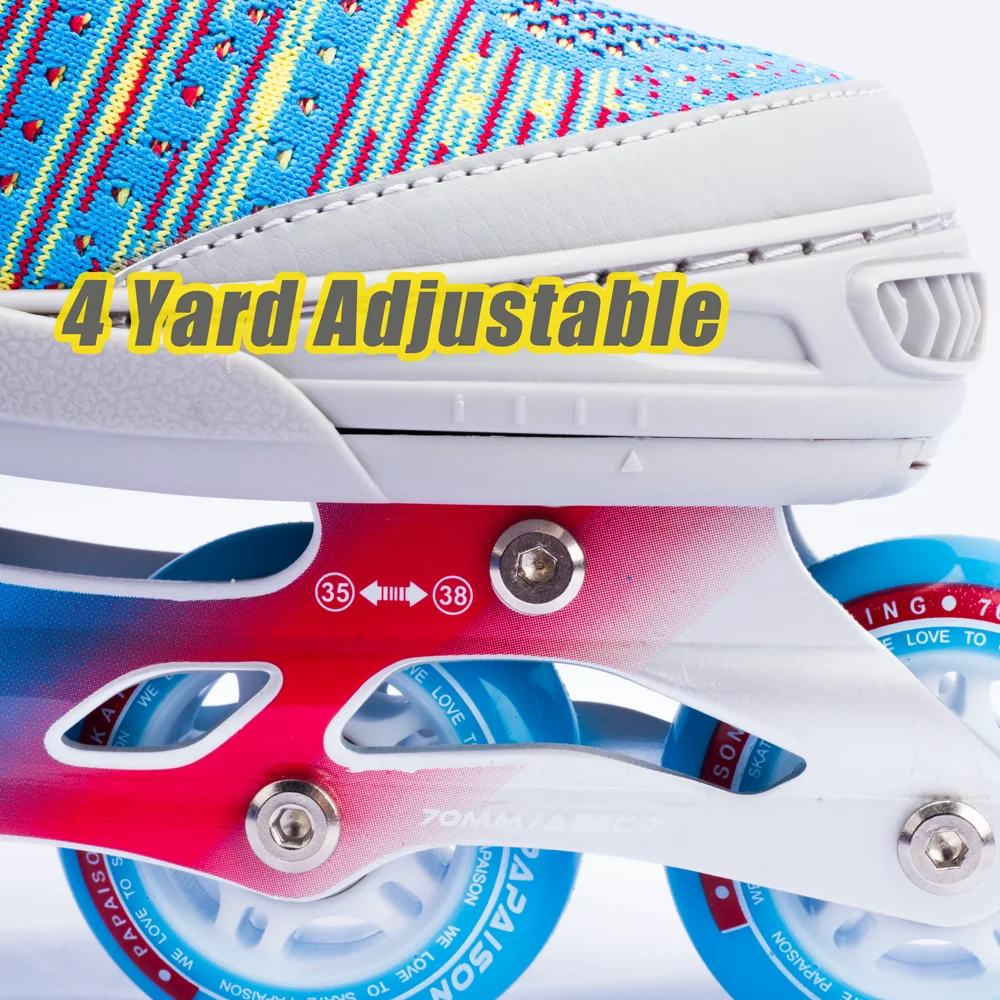 Pink Orange Blue black color womens girls professional Outdoor inline roller skates wholesale Zhejiang Supplier