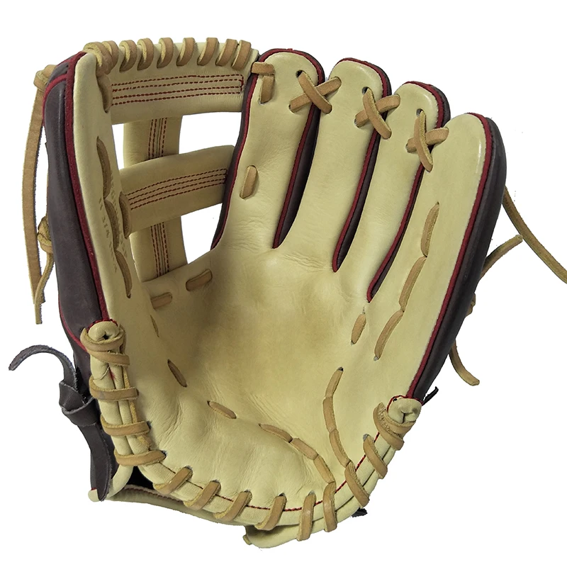 
EG02 Cowhide Cow Split Grain Custom Wholesale Kip Leather Catcher Baseball Glove China Manufacturer 