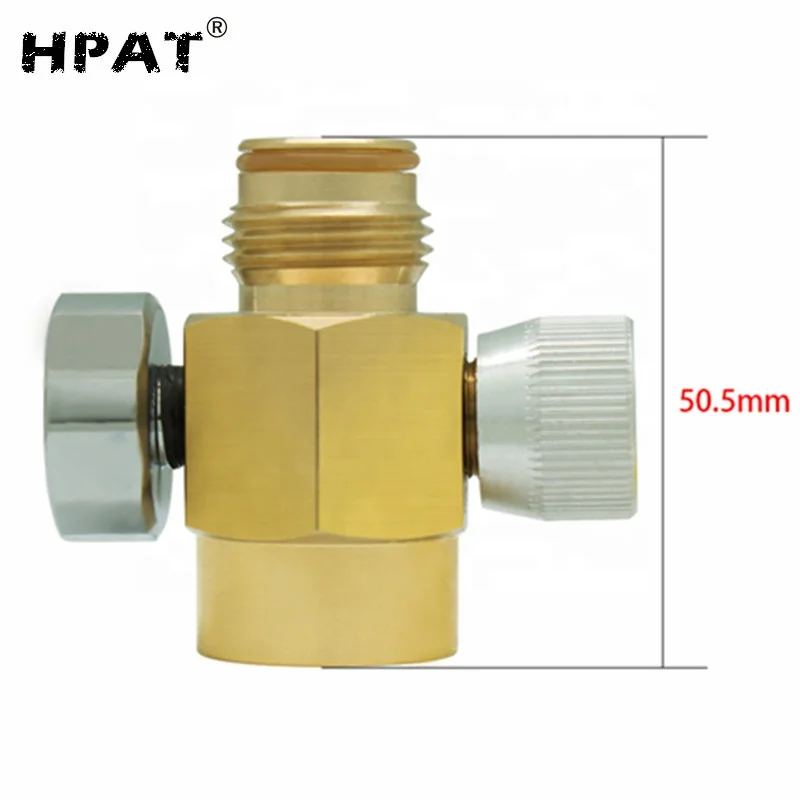 Amazon Hot sale Brass Paintball Inner Thread Soda Water Tank On/Off Valve With 3000 Psi Gauge cartridges