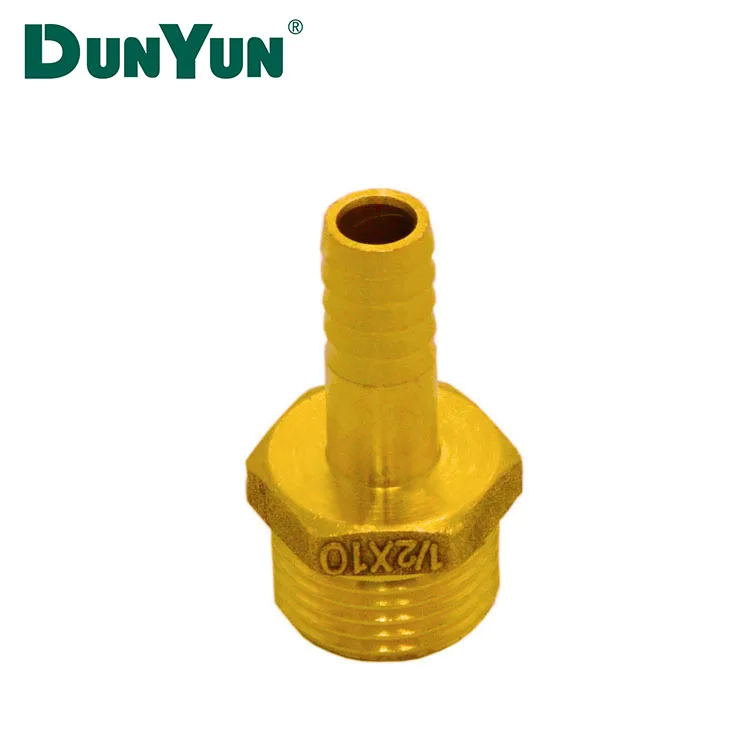 Male Thread Brass Pipe Fittings Hose Barb Coupler Adapter for Natural Gas
