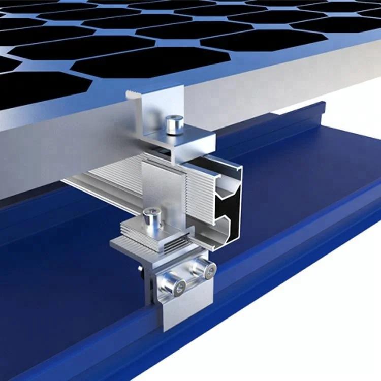 Pitched Tin Roof Adjustable Solar Pv Panel Mounting Brackets