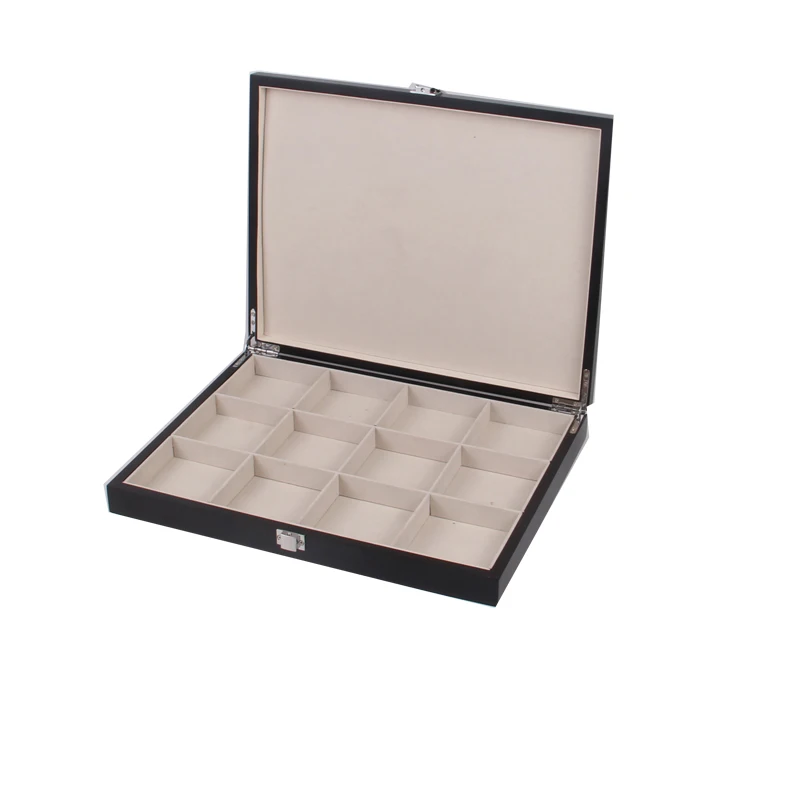 
Harwoo brand fancy glossy lacquer wood 2 layers tea bag storage box business use gift box for wholesale 