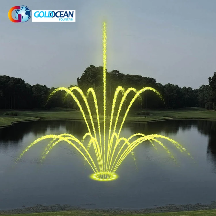CE & ISO Certified Three Layer Flower Shape Spray Floating Fountain