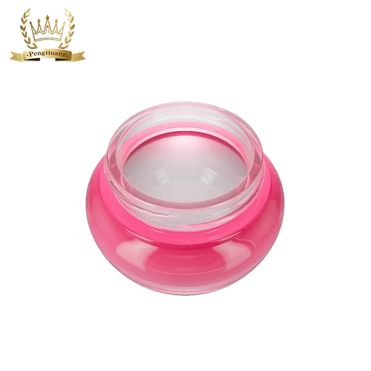 High End Cherry Shape Gradient Cosmetic Jar Luxury Glass Body Lotion Bottle Set New Design Face Care Cream Jars
