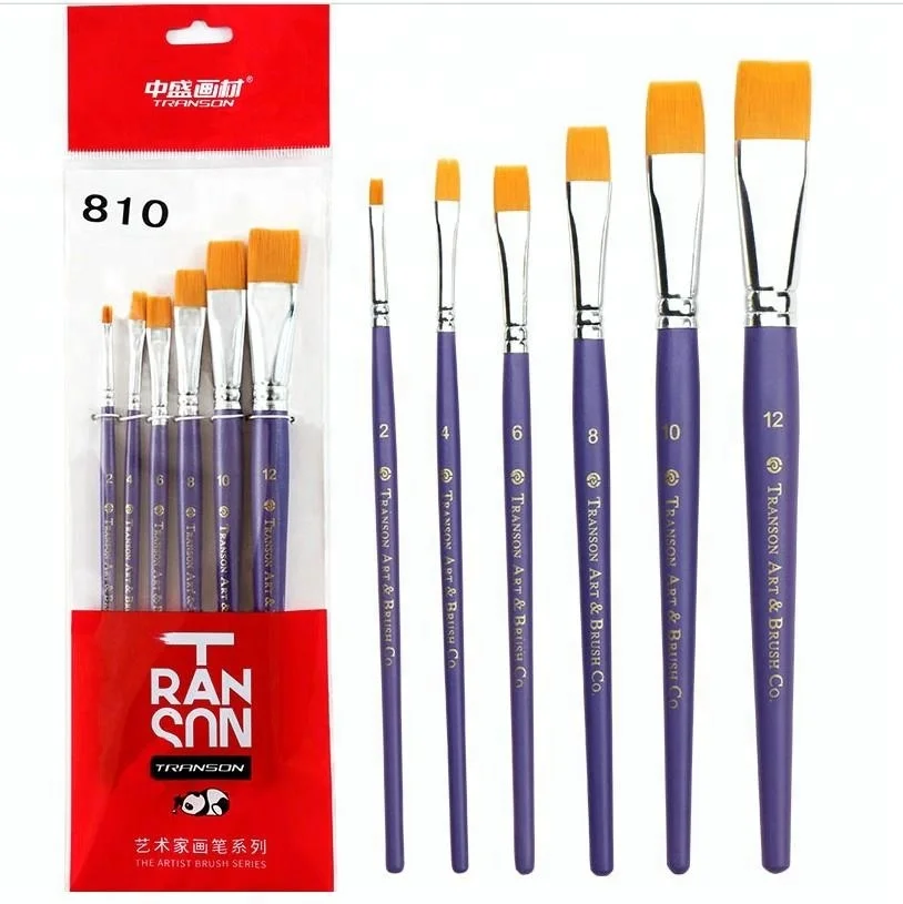 Профессиональные Нейлоновые кисти для волос Transon 810, оптовая продажа, художественная кисть
