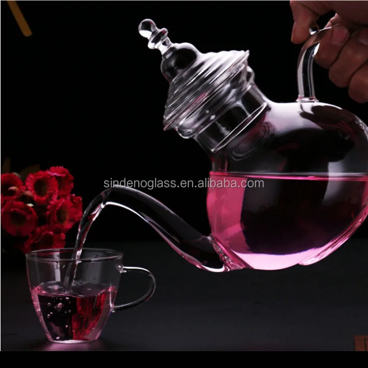 Heat Resistant Glass Tea Turkish Coffee Pot Coffee Maker Glass Arabic Coffee Pot