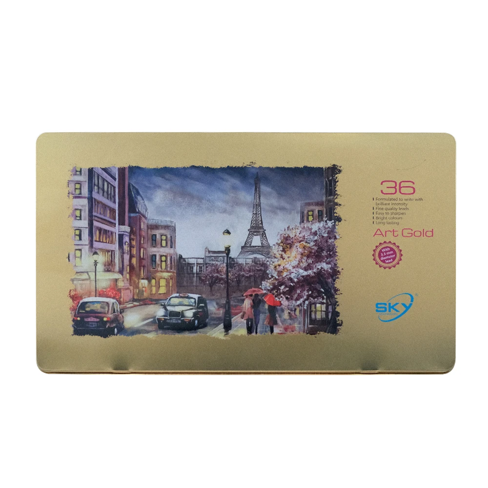 Набор цветных карандашей 2022, 36 цветов, Набор цветных карандашей из дерева, детский цветной карандаш