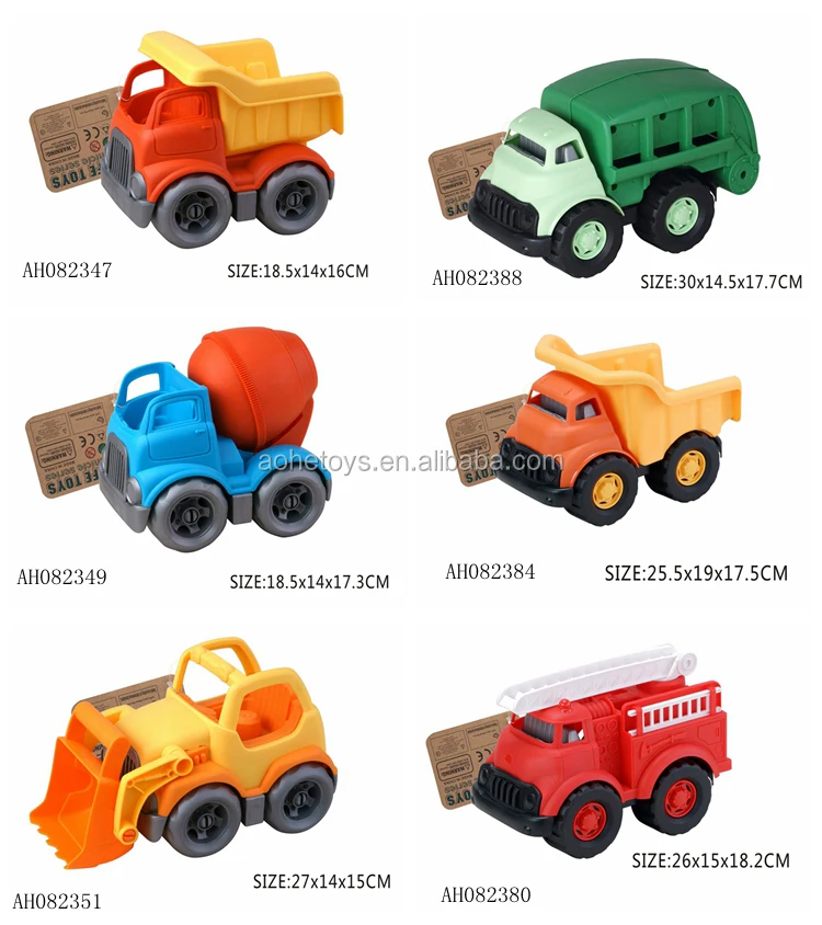 non-toxic material for kid Various garbage dump truck plastic car toy for baby 2 age+
