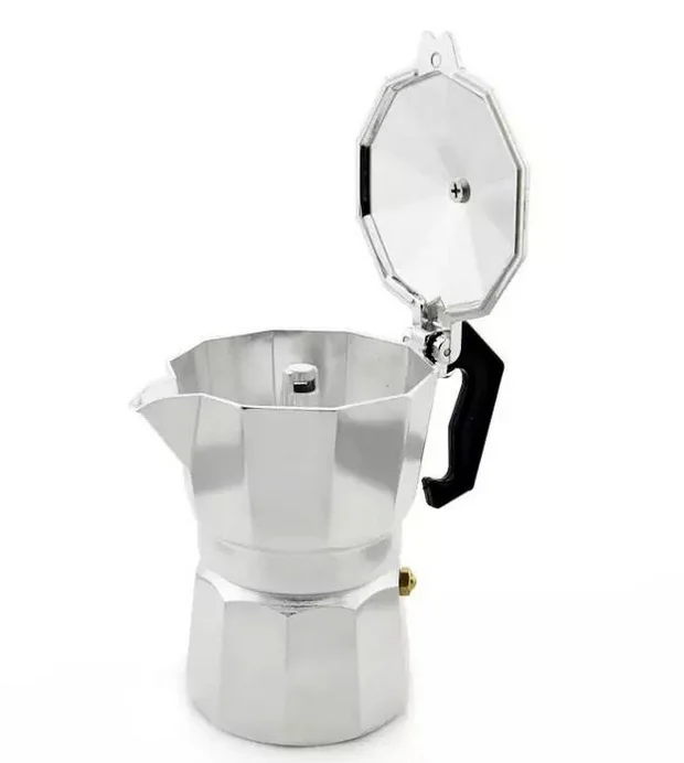 Wholesale Professional Style 6 Cups Polished Aluminum Stove-top Espresso Coffee Maker