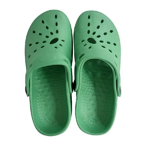 Woman  plastic clog shoe button