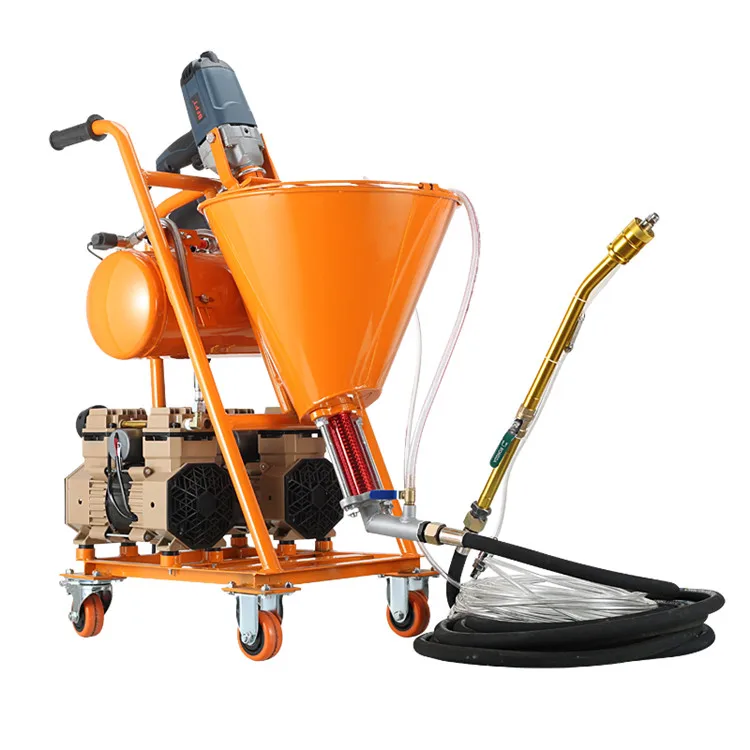 High-quality single power air compressor cement mortar cement spraying machine