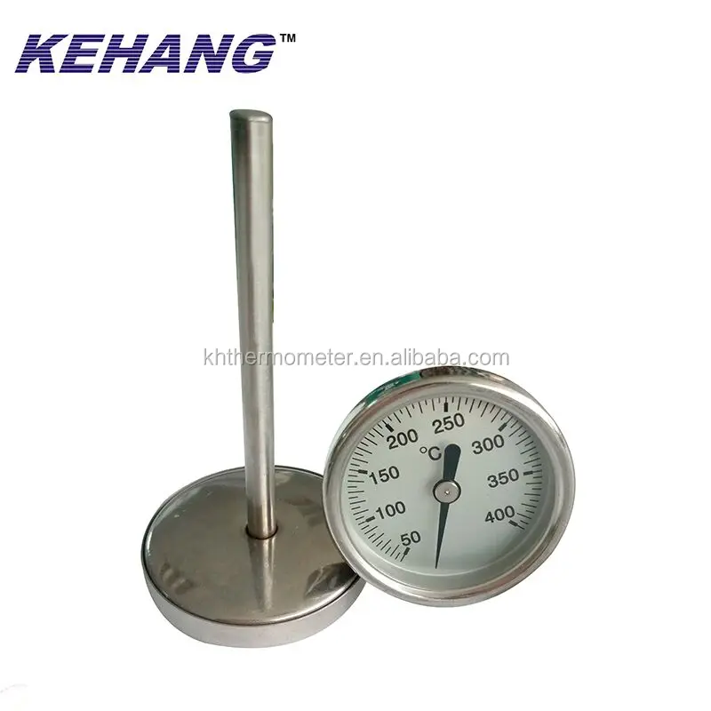 Циферблат 52 мм всего 304 SS барбекю гриль духовка биметаллический термометр датчик температуры