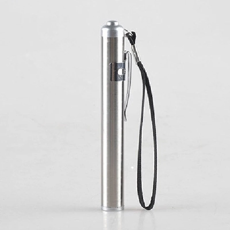 Stainless Steel 100m Distance Medical LED Mini Pen Flashlight