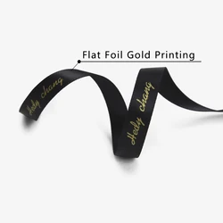 Low MOQ Custom Logo Printed Ribbon Satin or Grosgrain Ribbon