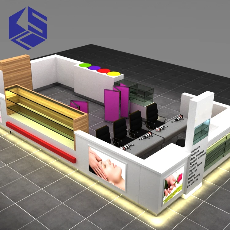 Economical Nail bar Kiosk Shopping Mall Furniture for Sale