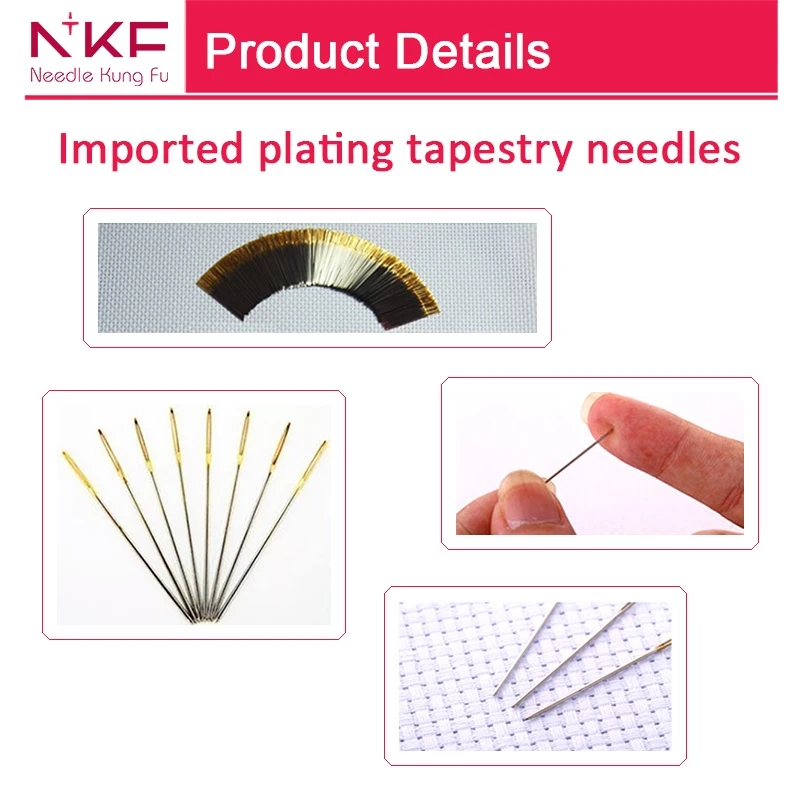 NKF DIY Embroidery Kit Textile Fabric Crafts Easy Handmade Stitch Paintings Craft Colorful Floral Pattern Cross Stitch Kit