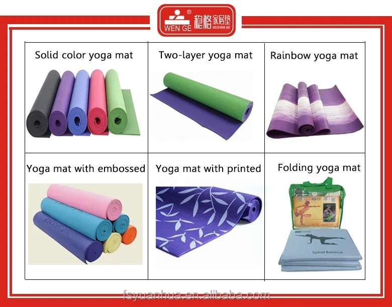 Wholesale comfortable eco fitness PVC yoga mat at competitive price