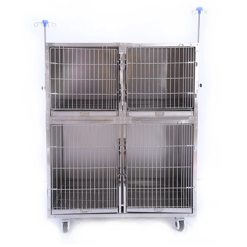 Wholesaler Pet Products Carriers Veterinary Equipment Stainless Steel pet cat cage