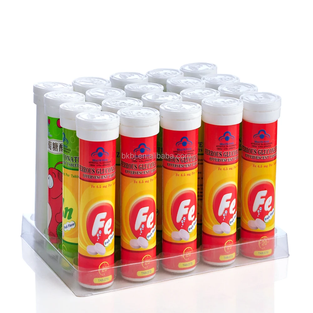 Factory Price Iron Effervescent Tablet iron fizz tablets