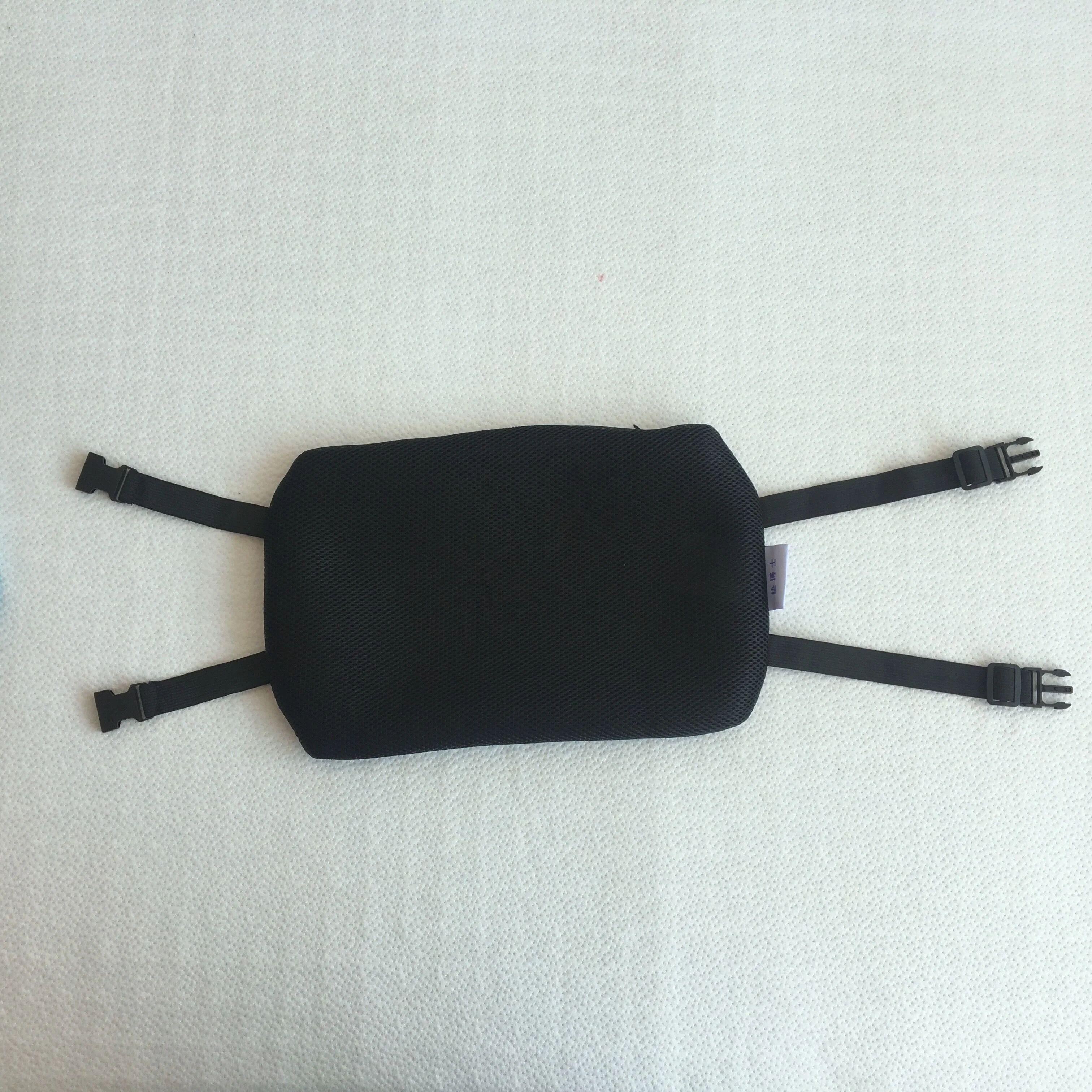 Good Quality Breathable TPE Cushion Super Soft Egg Gel Chair Back Cushion Health Care 100% Polyester Crocheted with Cover Black