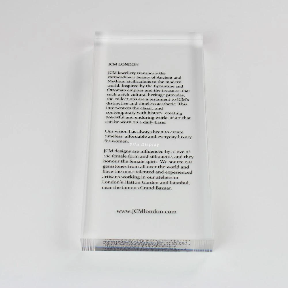 Черная печать акриловая табличка в современном стиле гравировка пустые акриловые блоки