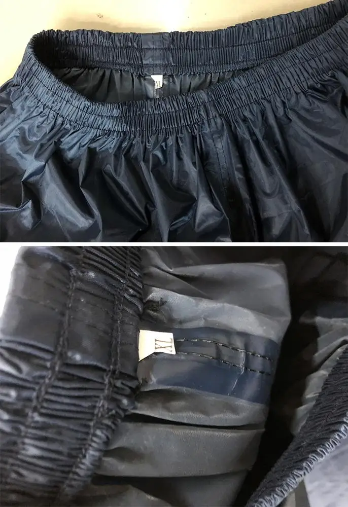 OEM customized wholesale long mens pvc Waterproof reflective traffic raincoat pants suit for motorcycle