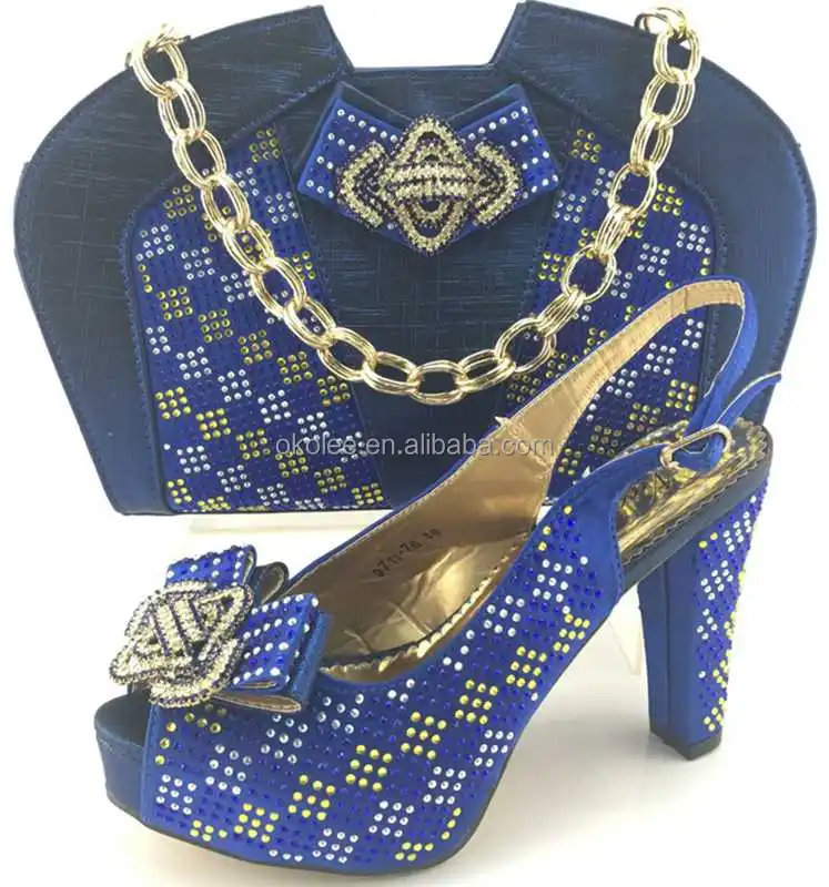 KB6238 New design Peach color italian shoes and bag set/italian shoes and bags to match women