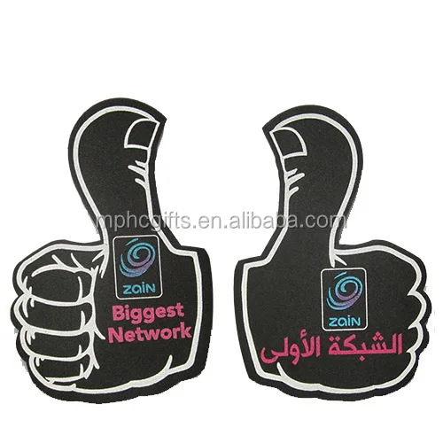 Popular Fans Cheering Item Thumb Up Sponge Foam Hand Foam Finger