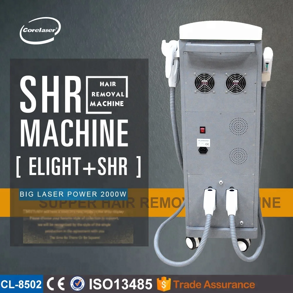 handled shr ipl hair removal laser machine with 650 - 950 nm wavelength