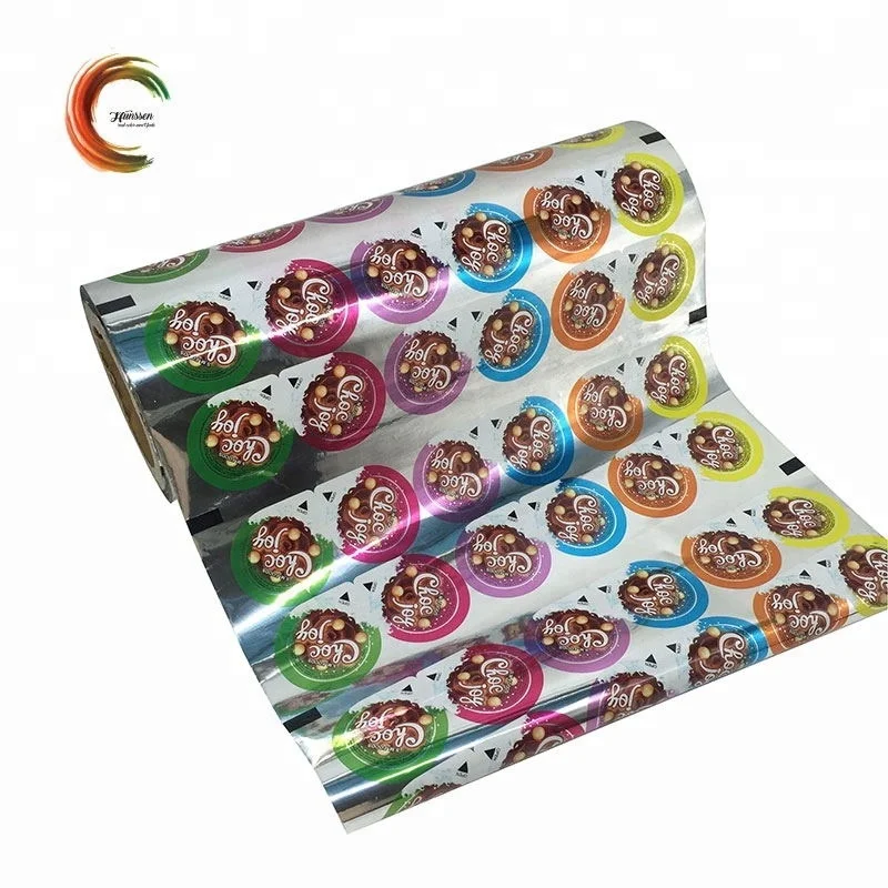 OEM products metalized  wrapping cup sealing film for packaging chocolate biscuit