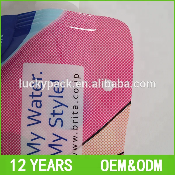 No leak Stand Up Waterproof Food Grade Reusable Spout Pouch