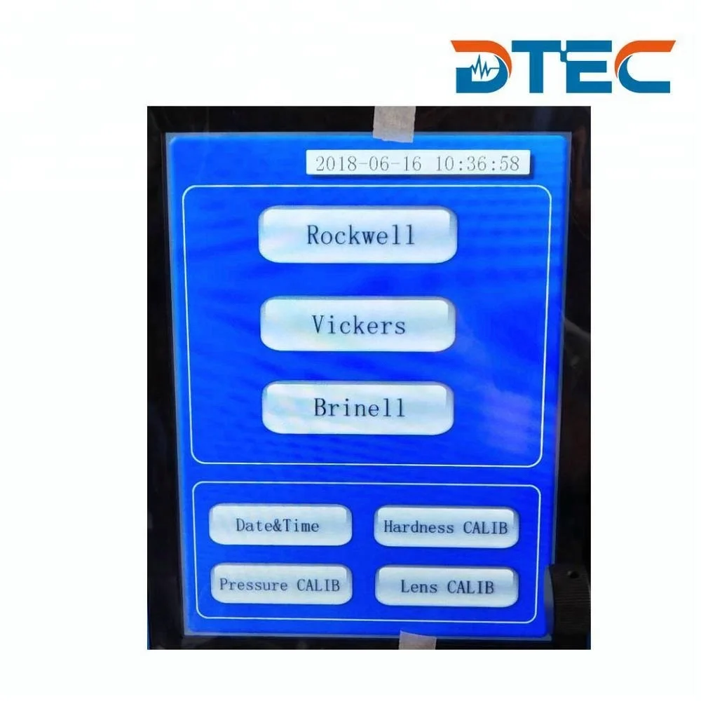  DTEC DHBRV-187.5DT жесткий тестер с сенсорным экраном Brinell Rockwell Vickers универсальный твердости ХРТ HRR plastic