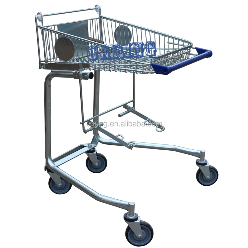 Shopping trolley for disabled or old people shopping cart