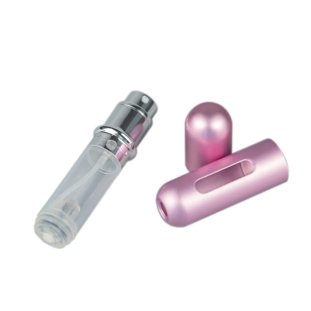 5ml round shape aluminium refillable perfume atomizer