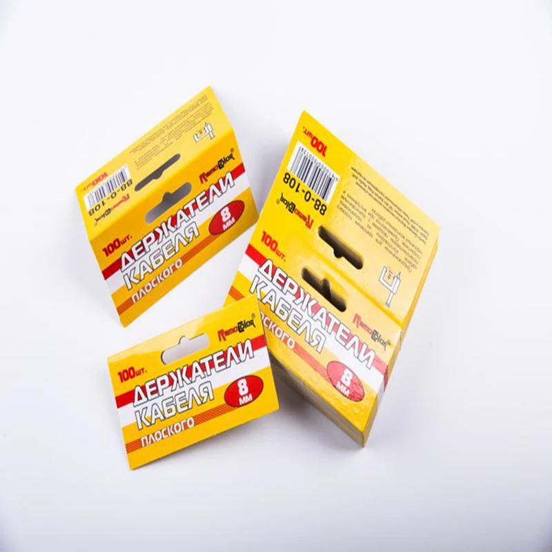 Packaging paper card printing custom-made color plane hole folding card head card label absorbent paper