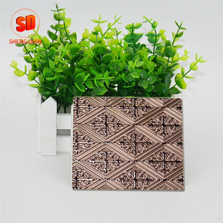 Горячие продукты украшения здания цвет тиснение лист нержавеющей стали цена