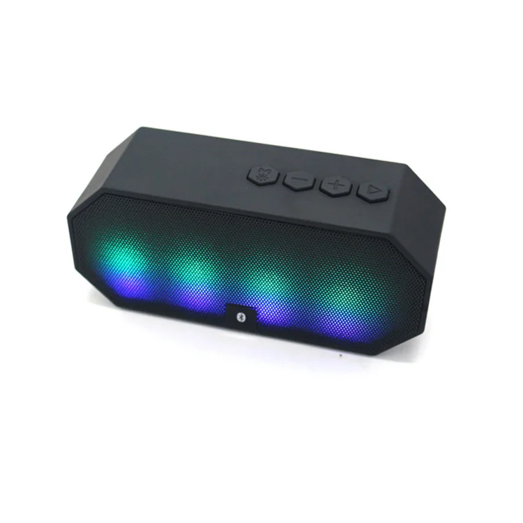 Большой промо-Ibastek партия Мини USB зарядки аудио плеер BT динамик со светодиодной подсветкой