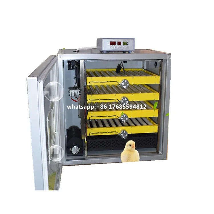 Cheap price capacity 300 chicken eggs incubator hatcher/poultry egg incubator with egg rolling tray