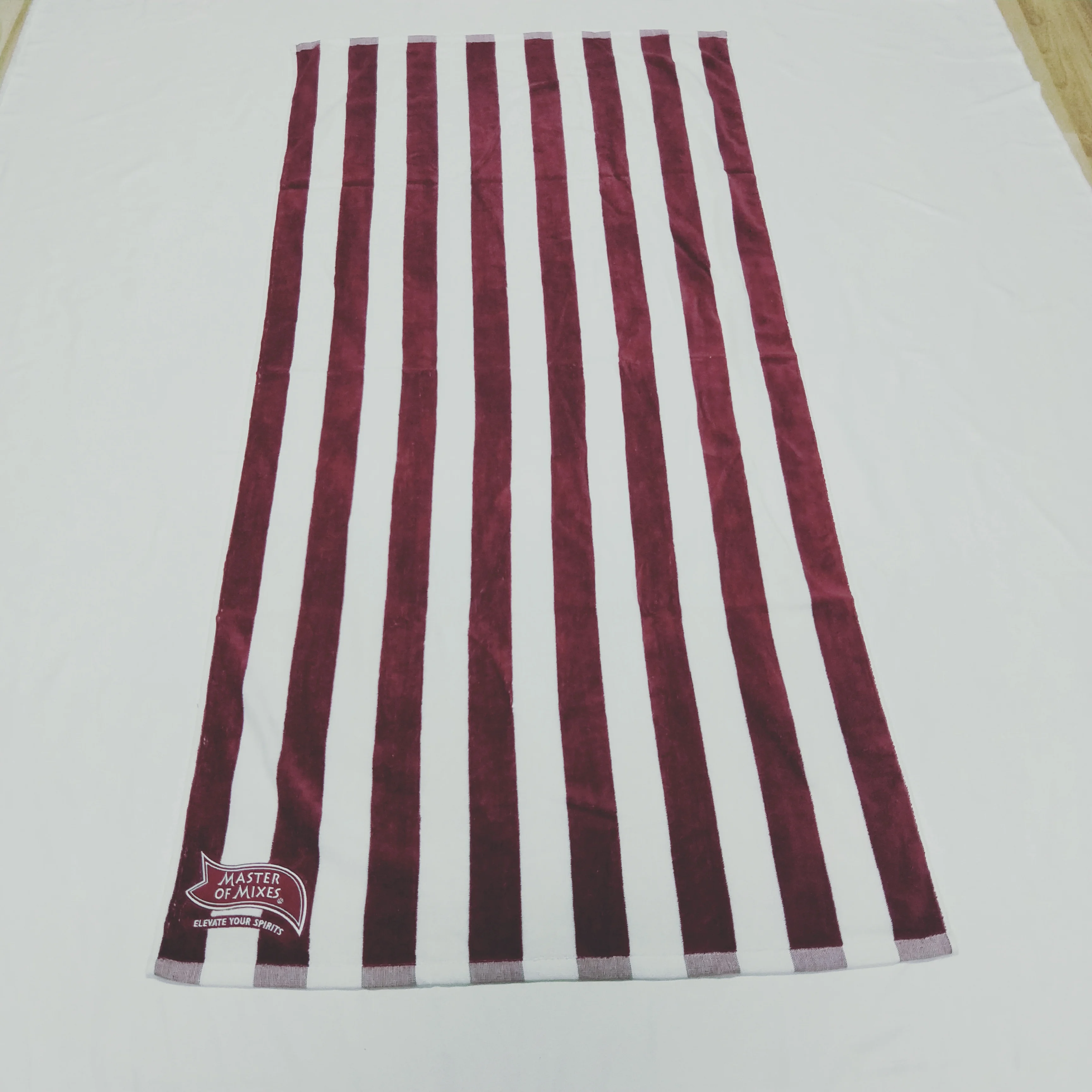 Zero Twist Jacquard Towel, Jacquard Cotton Beach Towel Velour