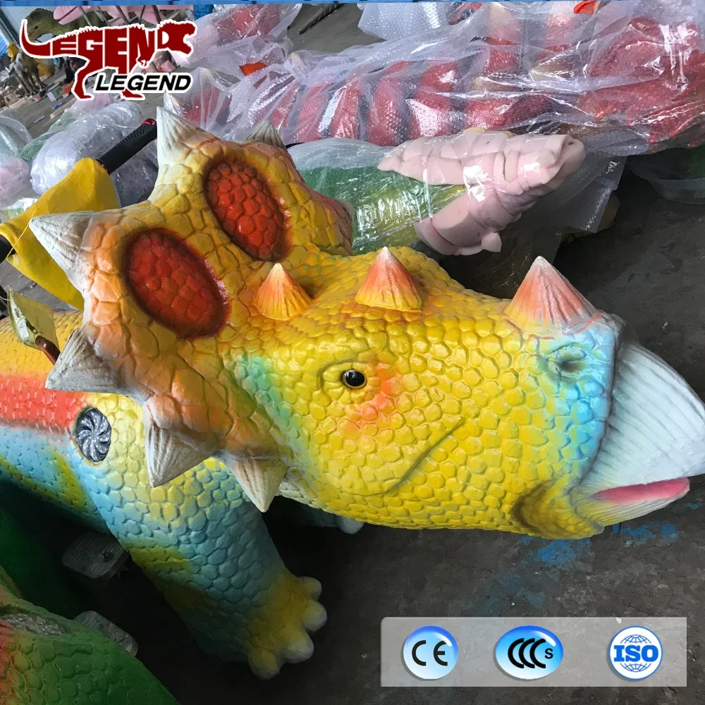
Shopping mall equipment decoration animatronic dinosaur ride for sale 