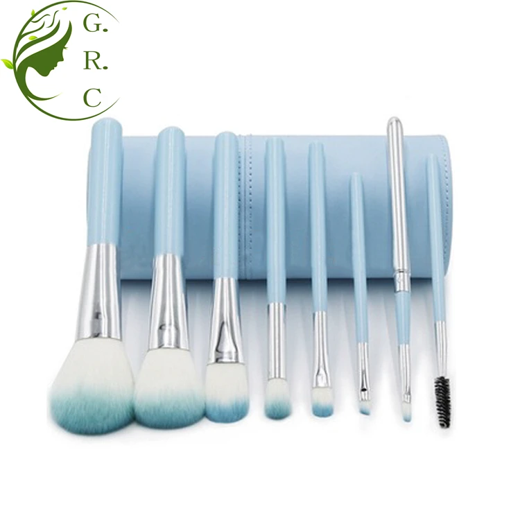 Novel Design Low Price Beauty Makeup Tools Cosmetic Brushes 10Pcs Color Changing Make Up Brush Set With Holder Bucket Case Bag