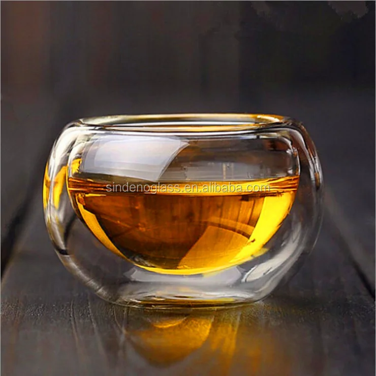Small Tea Transparent Cup Tea Set Mini Gift Double Wall Small Glass Cup For Tea