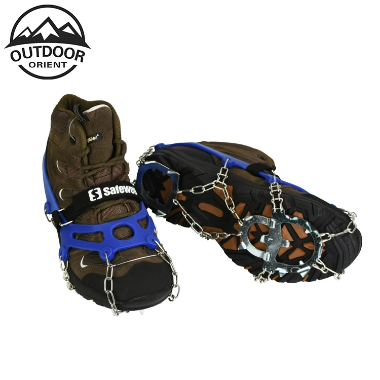 2022 Outdoor Sports Safety Shoes High Quality Newest Anti-Slip Silicone Hiking Climbing Ice Grippers Cleats For Shoes Winter