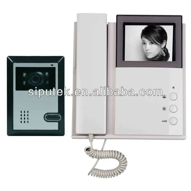 
4-wire commax video intercom door phone,supports 2 outdoor units and 1 slave audio doorphone,DPV-4HP2 