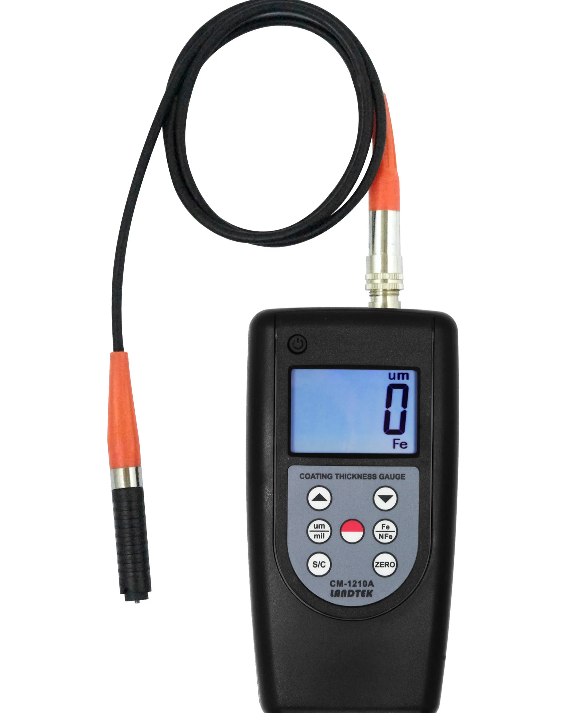 Magnetic Induction &Eddy Current Coating Thickness Gauge CM-1210A 0~2000 um big LCD display