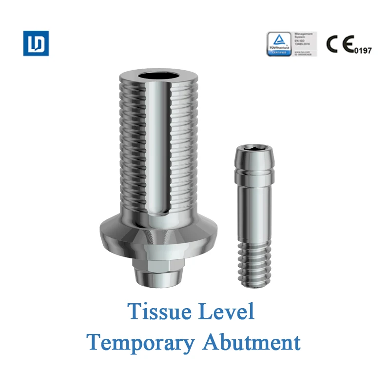 MSLD LeadOss titanium Korea dental implant temporary abutments compatible with ITI Straumann