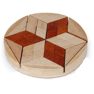 Intelligence 2 designs 3D beads brain teaser wooden puzzle funny cube iq game iq toy Pyramid puzzle for adult