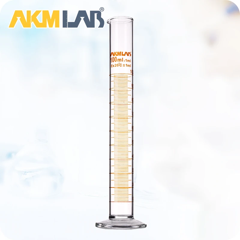 AKMLAB Laboratory Borosilicate Glass Measuring Cylinder