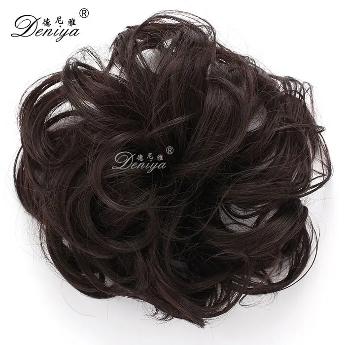Small messy Hair Bun Chignon dance hair pieces make your own hair pieces