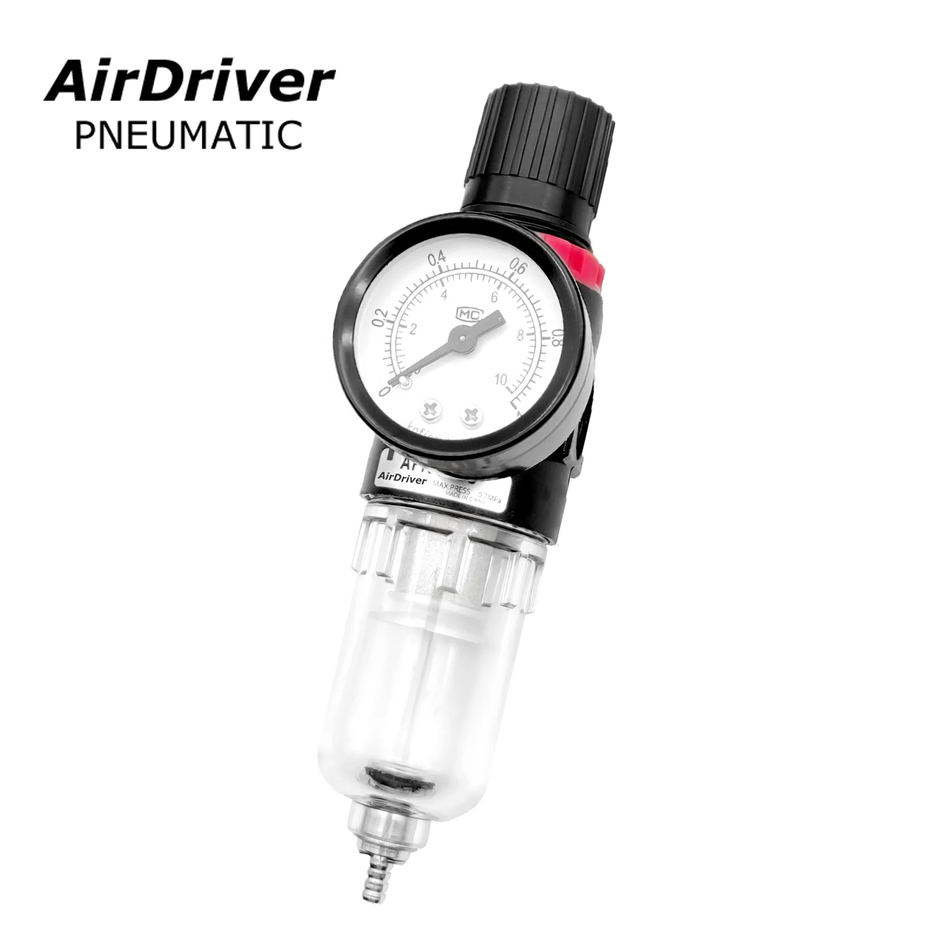 AirTac Air Lubricator AFR2000 Filter Air Pressure Regulator with Pressure Valve Control Gauge
